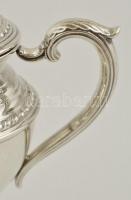 Ezüst (Ag.) cukortartó, jelzett, m:18 cm, nettó:247 g