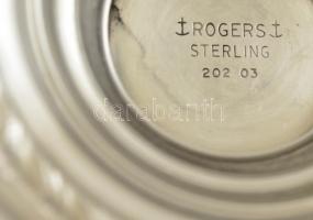 Ezüst (Ag.) cukortartó, jelzett, m:18 cm, nettó:247 g