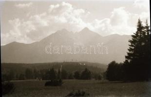 cca 1937 Magas-Tátra, 12 db fotónegatív, papírtokban