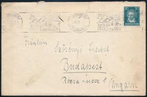 1928 Friedrich Voelcker (1872-1955) sebész orvos saját kézzel írt levele  Szörényi Erzsébet (1904-19...