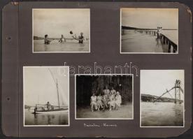 cca 1930 Budapesti felvonulásokról készített látványos fotók, valamint herendi, balatoni, veszprémi ...