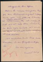 Julius von Pia (1887-1943 ) osztrák geológus, paleontológus,   saját kézzel írt levelezőlapja  Szöré...