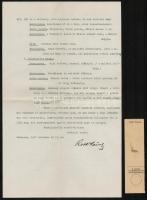 Telegdi-Roth Károly vagy Telegdi Roth Károly (1886-1955) magyar geológus, paleontológus, aláírt leve...