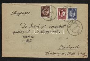 Orosz Endre (1871-945.) erdélyi magyar régész, helytörténész. saját kézzel írt levele Szörényi Erzsé...