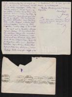 1933 Ferenczi István (1890-1966) geológus saját kézzel írt levele Szörényi Erzsébet (1904-1987) geol...