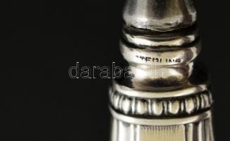 Ezüst (Ag.) nyelű körömreszelő, jelzett, h:20,5 cm