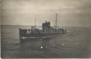 SM T-78 Osztrák-Magyar Haditengerészet torpedórombolója (Zerstörer) / K.u.K. Kriegsmarine, Austro-Hungarian Navy torpedo boat destroyer. photo (EK)