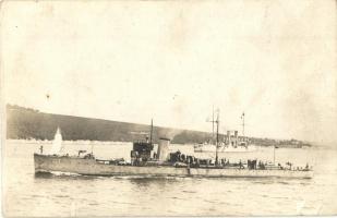 SM T-76 Osztrák-Magyar Haditengerészet torpedórombolója (Zerstörer) / K.u.K. Kriegsmarine, Austro-Hungarian Navy torpedo boat destroyer. photo (EK)