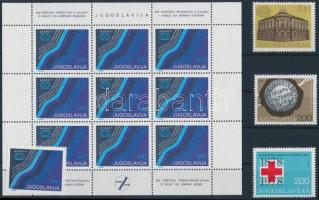 3 db sor + 3 klf kisív + 8 önálló érték 3 stecklapon 3 set + 3 minisheet + 8 stamps