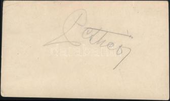 Bajor Gizi (1893-1951) és Pethes Ferenc (1905-1979) színészek előadáson készült fotója, mindkettőjük...