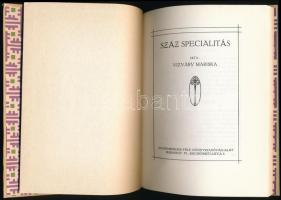 Vízvári Mariska szakácskönyve. Száz specialitás. Reprint kiadás. Bp, 1986, Közgazdasági és Jogi Kiad...
