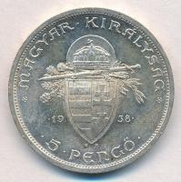 1938. 5P Ag "Szent István" T:1-,2 kis ph.
Adamo P8.1