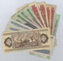 16db-os vegyes magyar forint bankjegy tétel T:III,III- közte szép papír is