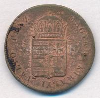 1848. 1kr Cu T:2- durva karc, patina, ph.
Adamo B1