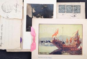 cca 1920-1960 Szörényi Erzsébet (1904-1987) világhírű geológus irat hagyatéka és levelezése. Nagyszá...