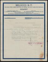 1940-1941 Hidas Károly mérnök, építési vállalkozónak szóló levelek, számlák, többségében fejléces pa...