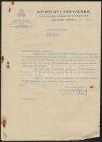 1940-1941 Hidas Károly mérnök, építési vállalkozónak szóló levelek, számlák, többségében fejléces pa...