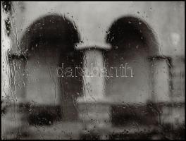 cca 1975 Vincze János (1922-1998) kecskeméti fotóművész hagyatékából 2 db alkotás, az egyik kasírozv...