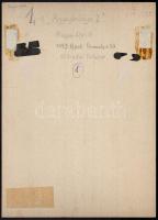 cca 1970 Magyar Alfréd 2 db feliratozott vintage fotóművészeti alkotása, az egyik kasírozva, 39x28,5...