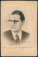 1936 Magyar kir. Folyam és Tengerhajózási VÁllalat fényképes igazolvány