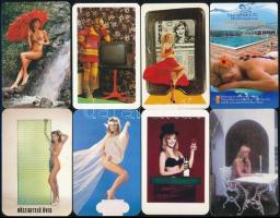 1972-2015 12 db hölgyeket ábrázoló kártyanaptár, közte erotikusak