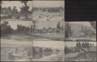 cca 1910 Damaszkus, Szíria, 19 db fotólap hátoldalon feliratozva, 9x14 cm / Damascus, Syria, 19 vint...