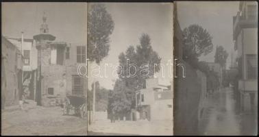 cca 1910 Damaszkus, Szíria, 19 db fotólap hátoldalon feliratozva, 9x14 cm / Damascus, Syria, 19 vint...