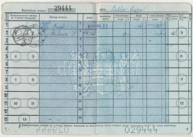 1927. "Budapesti Kisipari Hitelintézet R.T." takarékbetéti könyv + 1935. "Magyar Kirá...