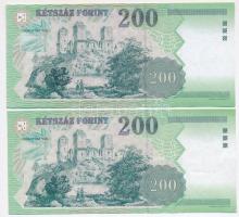 2003. 200Ft "FB" + 2004. 200Ft "FB" + 2005. 200Ft "FC" + 2006. 200Ft &...
