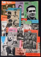 1966 Labdarúgás. XV. évf. 1-12 számok, 4. szám hiányzik.+VB 1966 Labdarúgás különszám. Papírkötésben. Jó állapotban.