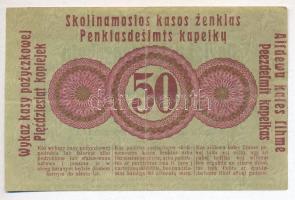 Litvánia / I. Világháború / Német megszállás / Darlehnskasse Ost, Posen 1916. 50k T:III
Lithuania /...