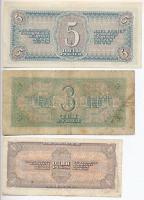 Szovjetunió 1938. 1R + 3R + 5R T:III,III-
Soviet Union 1938. 1 Ruble + 3 Rubles + 5 Rubles C:F,VG