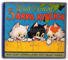 Három árva kiscica. A Walt Disney Studió szövegével és színes képeivel. Fordította Kosáryné Réz Lola. Bp., Palladis. Félvászon kötés, illusztrált (néhány utólag kiszínezve), kissé kopottas állapotban