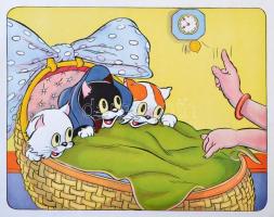 Három árva kiscica. A Walt Disney Studió szövegével és színes képeivel. Fordította Kosáryné Réz Lola...