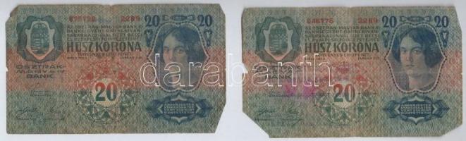 1913. 20K (6x) T:III-,IV