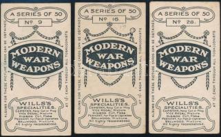 cca 1916 Angol cigarettakátyák militária témában / British tobacco cards regarding military