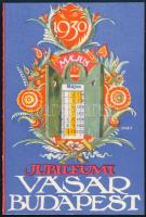 1930 BNV Budapesti vásár reklámos kihajtható kártyanaptár