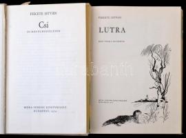 Vegyes könyvtétel, Fekete István könyvek, 2 db: 
Lutra. Egy vidra regénye. Csergezán Pál rajzaival....
