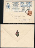 cca 1910-1940 Magyar Adria Társaság a Tenger c. újság reklámos boríték, nyomtatványok