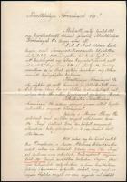 1931 Az S.M.S. Szent István hadihajón szolgált tüzérmester kérvénye Horthynak, hogy nehéz helyzetébe...