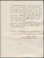 1931 Az S.M.S. Szent István hadihajón szolgált tüzérmester kérvénye Horthynak, hogy nehéz helyzetébe...