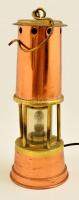 Dekoratív réz elektromos viharlámpa, m: 28 cm