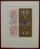 Gy. Molnár István (1933- ) Két dallam szignált, számozott metszet 52x44cm keretben