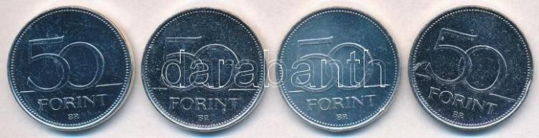 DN 50Ft ezüstözött Cu-Ni (4xklf) "Nagy Magyarok / Semmelweis Ignác, Petőfi Sándor, József Attil...