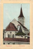 Nagyenyed, Aiud - 2 db régi megíratlan városképes lap, vegyes minőség / 2 pre-1945 unused town-view postcards, mixed quality