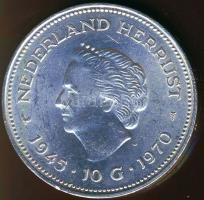 Hollandia 1970. 10G Ag "Wilhelmina Julianna" T:2+ k.
