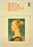 1954 Milano, Museo Poldi Pezzoli múzeum plakát, sarkainál apró tűnyomok, 98x68,5 cm / Italian museum poster, 98x68,5 cm