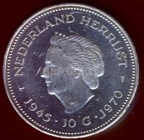 Hollandia 1970. 10G Ag "Wilhelmina Julianna" T:2+ k.