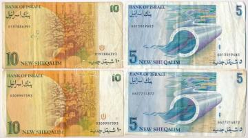 Izrael 1978 (1980). 50Sh + 1979. 100Sh + 1987. 5Sh (2x) + 1985-1987. 10Sh (2x) + 1985. 50Sh T:III
I...