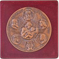 Tóth Sándor (1933-) 1991. "II. János Pál pápa Magyarországon" Br emlékérem tokban (65mm) T...